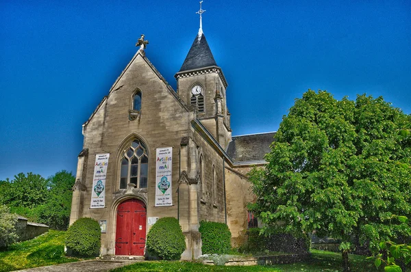 Francia, iglesia de Fremainville en Val d Oise —  Fotos de Stock