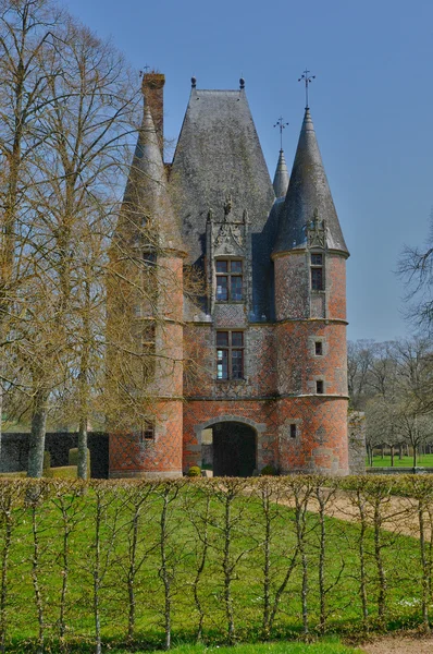 Renesansowy zamek carrouges w Normandia — Zdjęcie stockowe