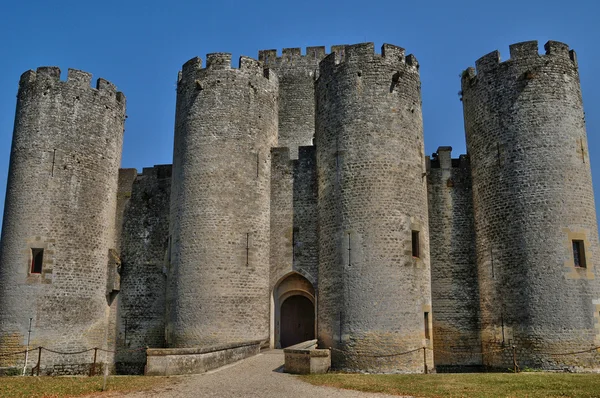 Francie, středověký hrad roquetaillade v gironde — Stock fotografie