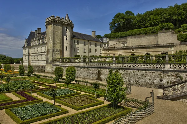 Zamek w Villandry w val de loire — Zdjęcie stockowe