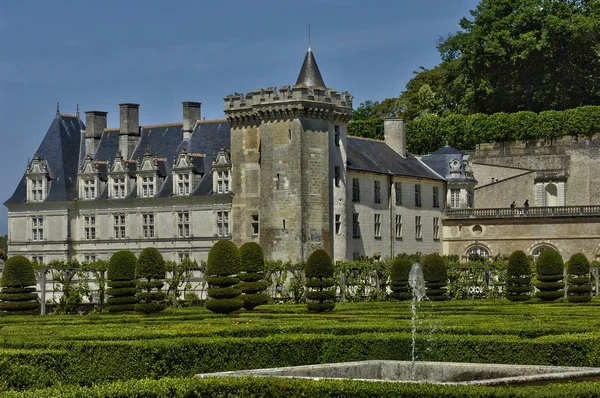 Kastil Villandry di Val de Loire — Stok Foto