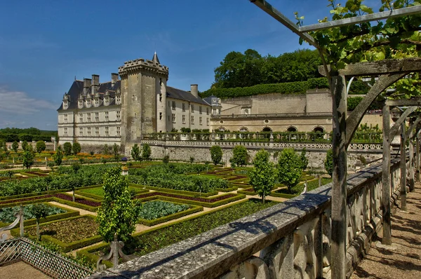 Castelo de Villandry em Val de Loire — Fotografia de Stock