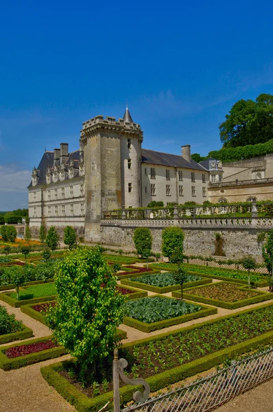 Zamek w Villandry w val de loire — Zdjęcie stockowe