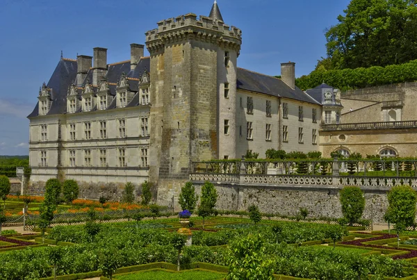 Kastil Villandry di Val de Loire — Stok Foto