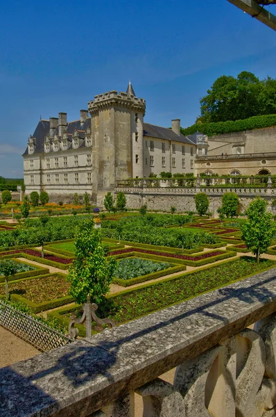 Castillo de Villandry en Val de Loire —  Fotos de Stock