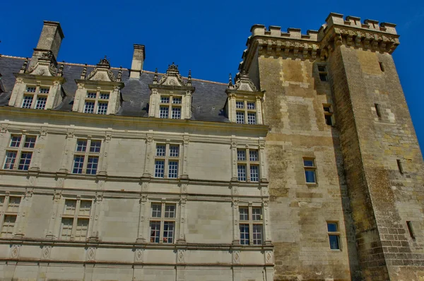 Замок Вилландри в Валь-де-Луаре — стоковое фото