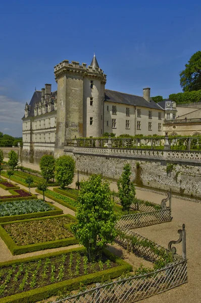 Zamek w Villandry w val de loire — Zdjęcie stockowe