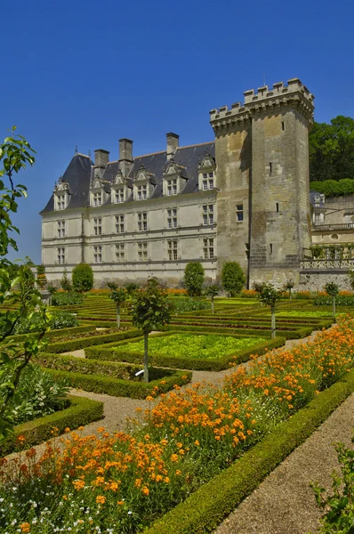 Villandry slott i val de loire — Stockfoto