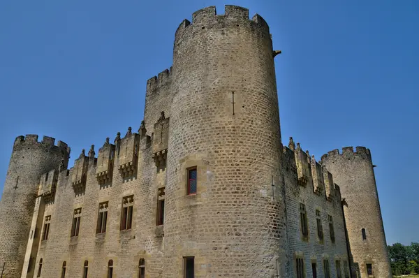 Γαλλία, το μεσαιωνικό κάστρο της roquetaillade στο gironde — Φωτογραφία Αρχείου