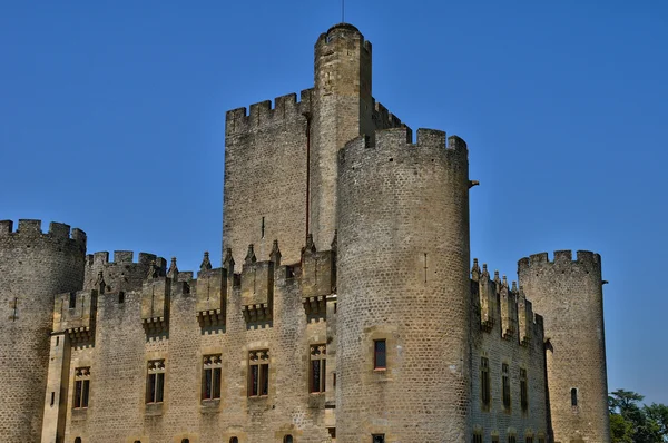 Francia, el castillo medieval de Roquetaillade en Gironda —  Fotos de Stock