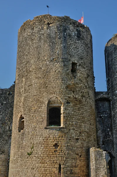 Середньовічний замок Вілландро в регіоні Gironde — стокове фото