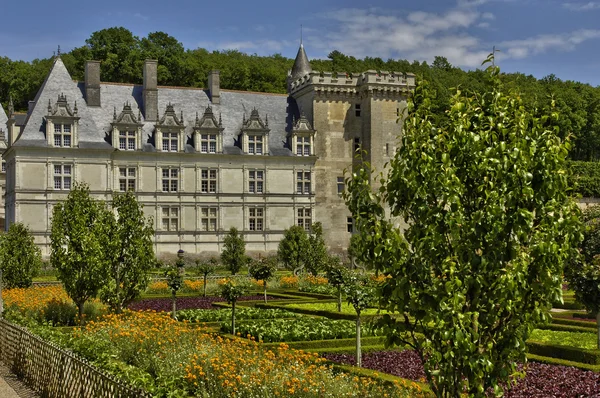 Castillo de Villandry en Val de Loire — Foto de Stock