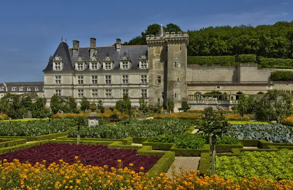 Castillo de Villandry en Val de Loire —  Fotos de Stock