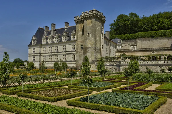 Zamek w Villandry w val de loire — Zdjęcie stockowe