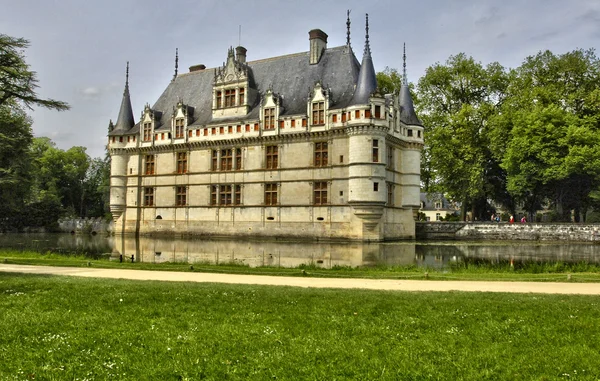 Renaissance castle of Azay le Rideau in Touraine — Stock Photo, Image