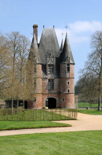 Renaissance-Schloss der Karussells in der Normandie — Stockfoto