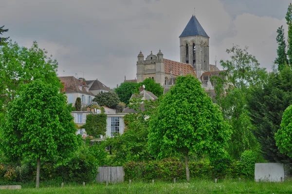 Francia, el pueblo de Vetheuil en Val d Oise — Foto de Stock