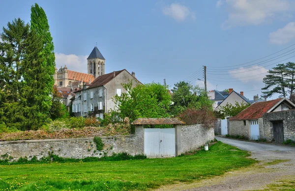 Paese di Vetheuil in Val d Oise — Foto Stock