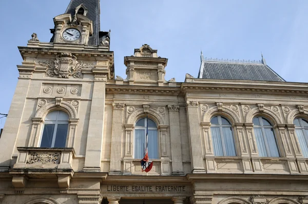 France, the city hall of Meulan — Stock Photo, Image