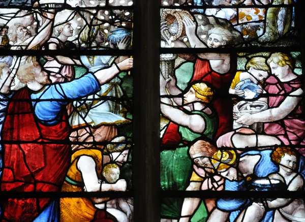 França, a igreja de São Pedro de Montfort l Amaury — Fotografia de Stock