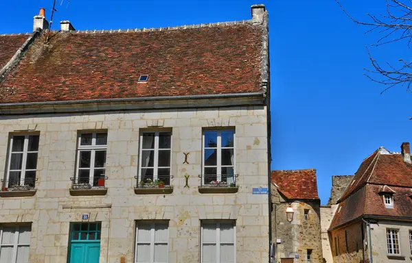 Pitoresca pequena cidade de Mortagne au Perche na Normandia — Fotografia de Stock