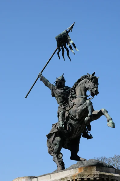 William the Conqueror statue in Falaise in Normandie — Stock Photo, Image