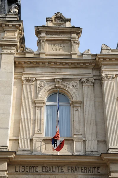 France, the city hall of Meulan — Stock Photo, Image