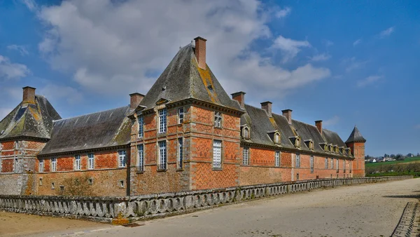 Castillo renacentista de Carrouges en Normandía — Foto de Stock