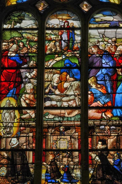 Frankreich, die Saint Pierre Kirche von Montfort l amaury — Stockfoto