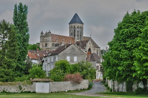 Francia, el pueblo de Vetheuil en Val d Oise — Foto de Stock