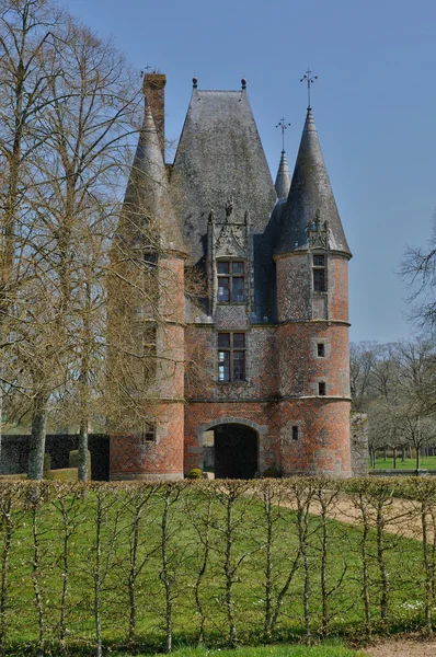 Reneszánsz kastély Carrouges-ben Normandia — Stock Fotó