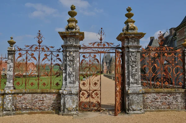 Renaissance kasteel van carrouges normandie — Stockfoto