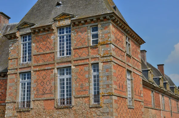 Renesanční hrad carrouges v normandie — Stock fotografie