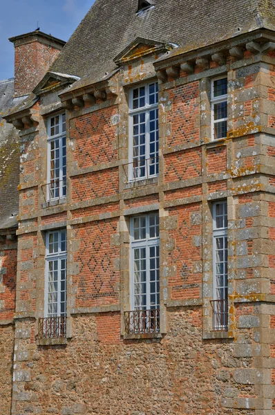 Castello rinascimentale di Carrouges in Normandia — Foto Stock