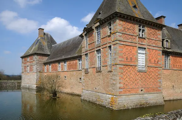 Renässansslottet av carrouges i normandie — Stockfoto