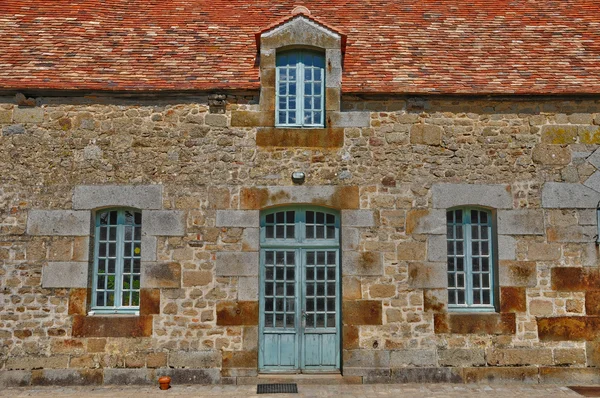 Renässansslott på carrouges gård i normandie — Stockfoto