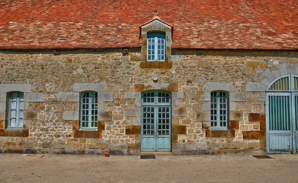 Renaissance-Schloss der Carrouges Bauernhof in der Normandie — Stockfoto