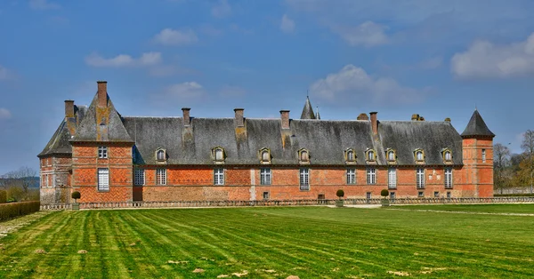 Renesansowy zamek carrouges w Normandia — Zdjęcie stockowe