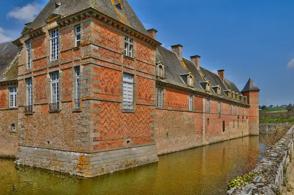 Renaissance kasteel van carrouges normandie — Stockfoto