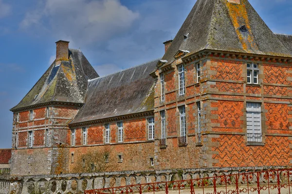 Castelo renascentista de Carrouges na Normandia — Fotografia de Stock