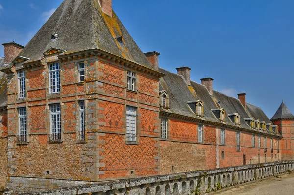 Castillo renacentista de Carrouges en Normandía — Foto de Stock