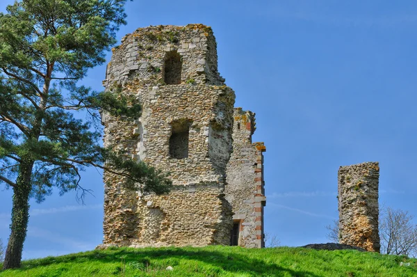 França, o castelo de Montfort l Amaury — Fotografia de Stock