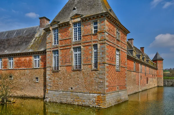 Renaissance-Schloss der Karussells in der Normandie — Stockfoto