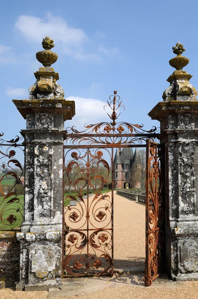 Renaissance kasteel van carrouges normandie — Stockfoto