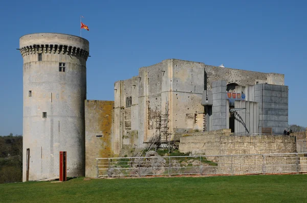 Zamek falaise w Normandia — Zdjęcie stockowe