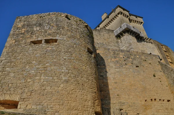 佩里戈尔，如诗如画的多尔多涅省的 castelnaud 城堡 — 图库照片