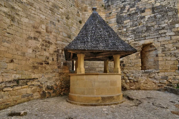 Périgord, malebný hrad castelnaud v dordogne — Stock fotografie