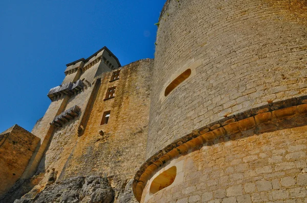 Perigord, pittoreska slottet av castelnaud i dordogne — Stockfoto