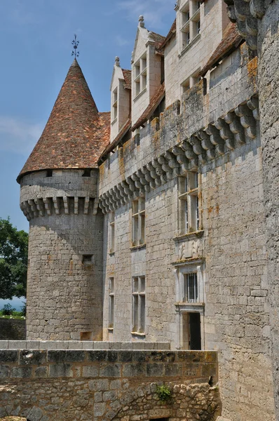 Perigord, a festői kastély dordogne-ban monbazillac — Stock Fotó