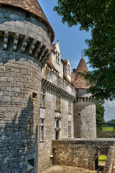 Perigord, το γραφικό κάστρο της monbazillac σε dordogne — Φωτογραφία Αρχείου